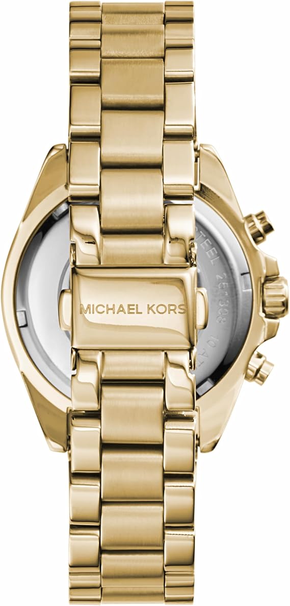 Michael Kors Bradshaw Women's Stainless Steel Chronograph Watch with Steel Bracelet Band