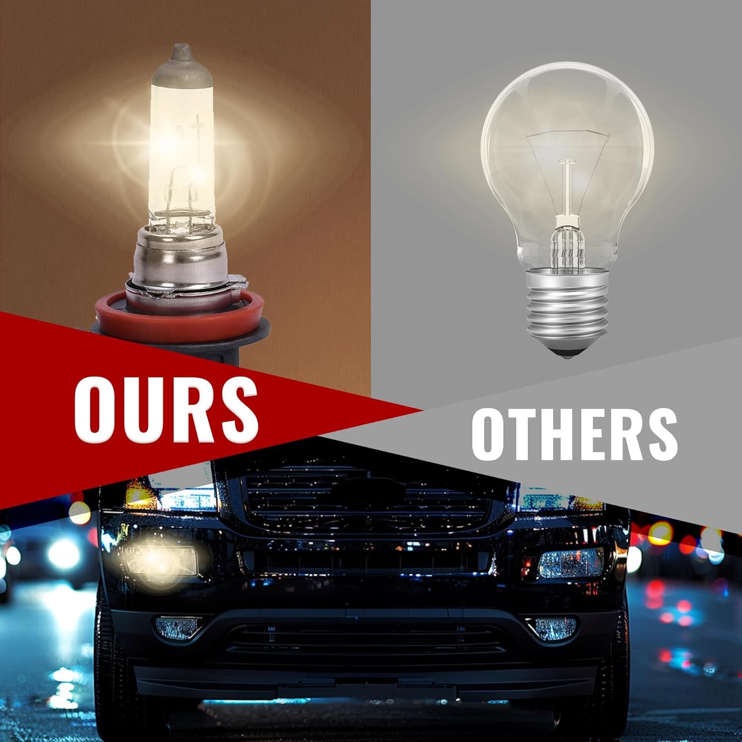 HECASA Fog Light Pair Compatible with 2006-2010 Ford Explorer/Explorer Sport Trac Halogen Fog Lamp w/Bulbs Replacement for FO2594100 FO2595100 6L2Z15201AA 6L2Z15200AA Clear Lens Left & Right