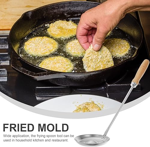 Miniatura 6 de Kichvoe Bunuelos - Molde con mango ergonómico, ligero, antiadherente, herramienta de refrigerio para panqueques caseros de papa y nabo