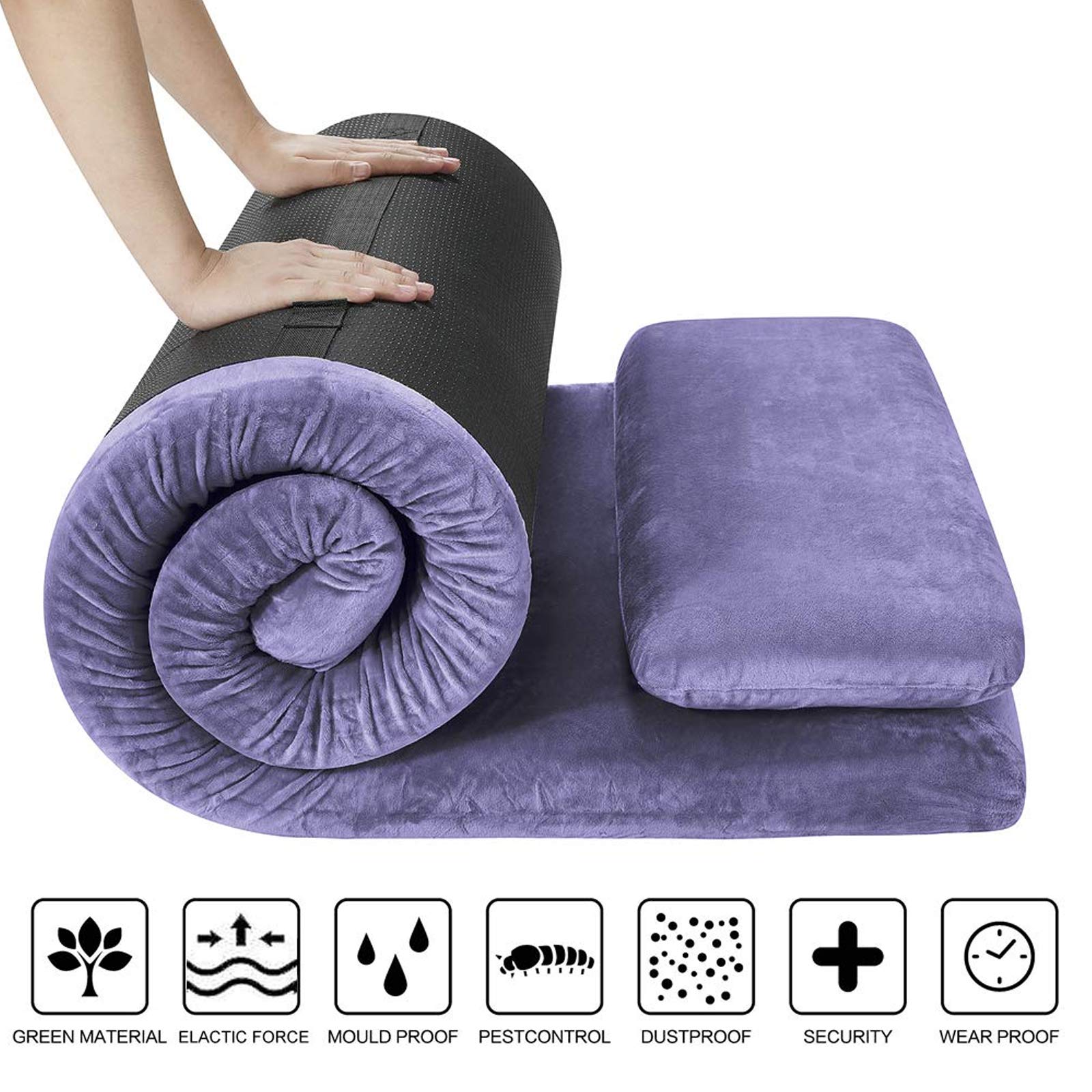 memory foam camping mattress double