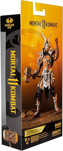 Miniatura 10 de McFarlane Toys Mortal Kombat Shao Kahn (Platinum Kahn) Figura de acción de 7 pulgadas con accesorios
