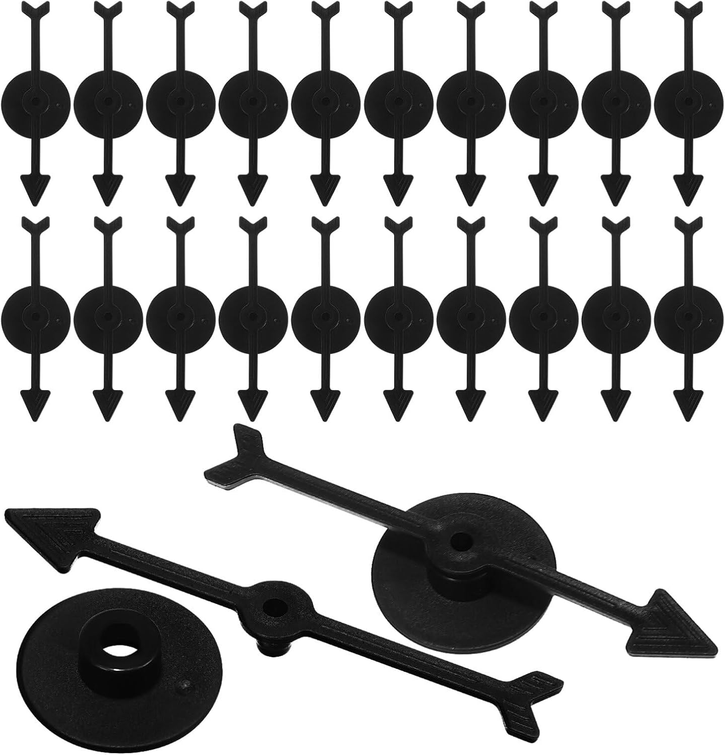Gadpiparty 25 Pieces Plastic Arrow Spinners for Game