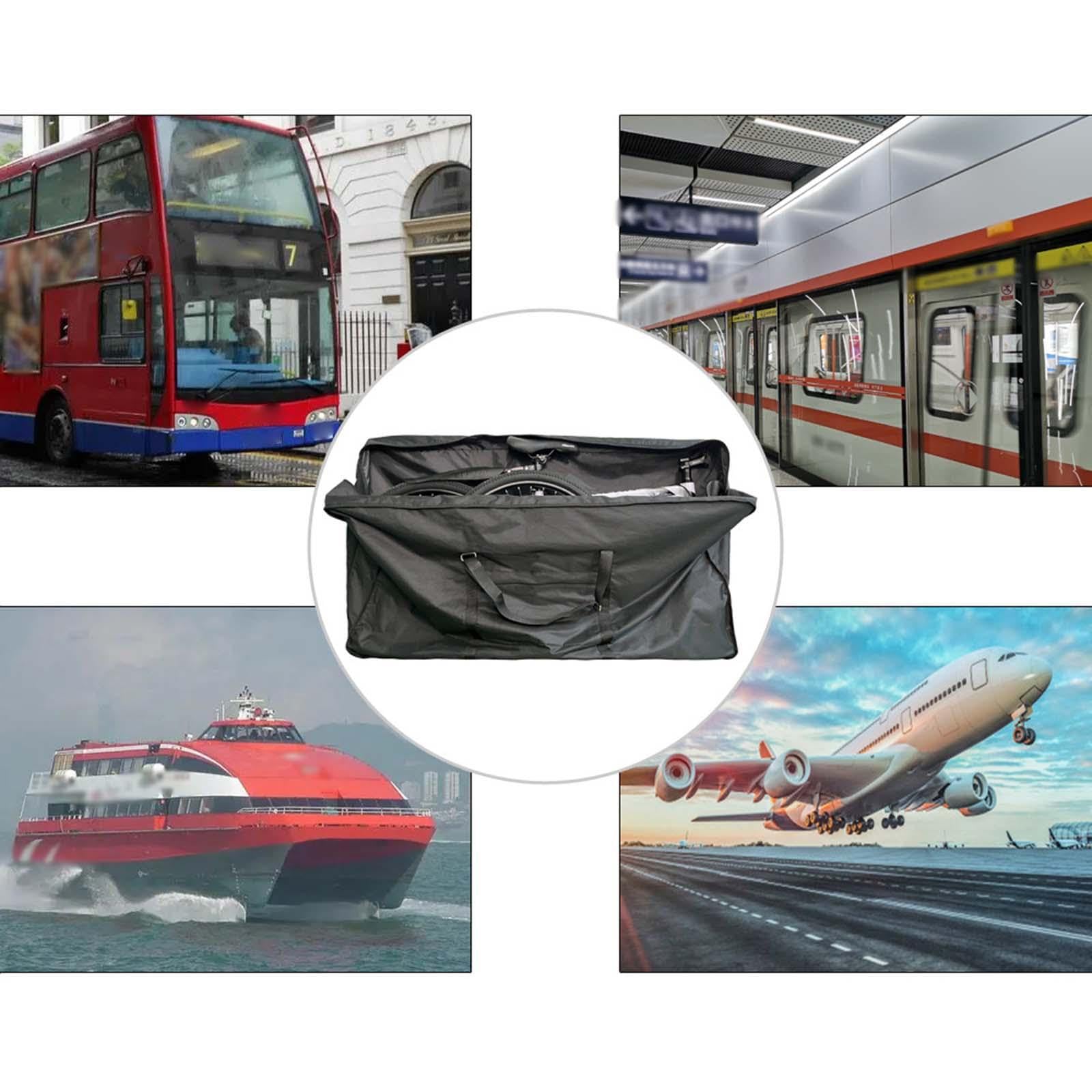 Borsa da viaggio pieghevole per bici, portatile, impermeabile, leggera, per trasportare facilmente biciclette da 26-27 pollici, borsa protettiva per il trasporto di