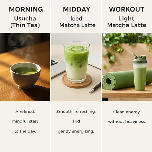 Vista 8 de TAKENAKAEN SASHICHI - Polvo de matcha japonés "Kouun no Shiro" grado ceremonial de 1.06 oz, grado premium, fabricado en Japón