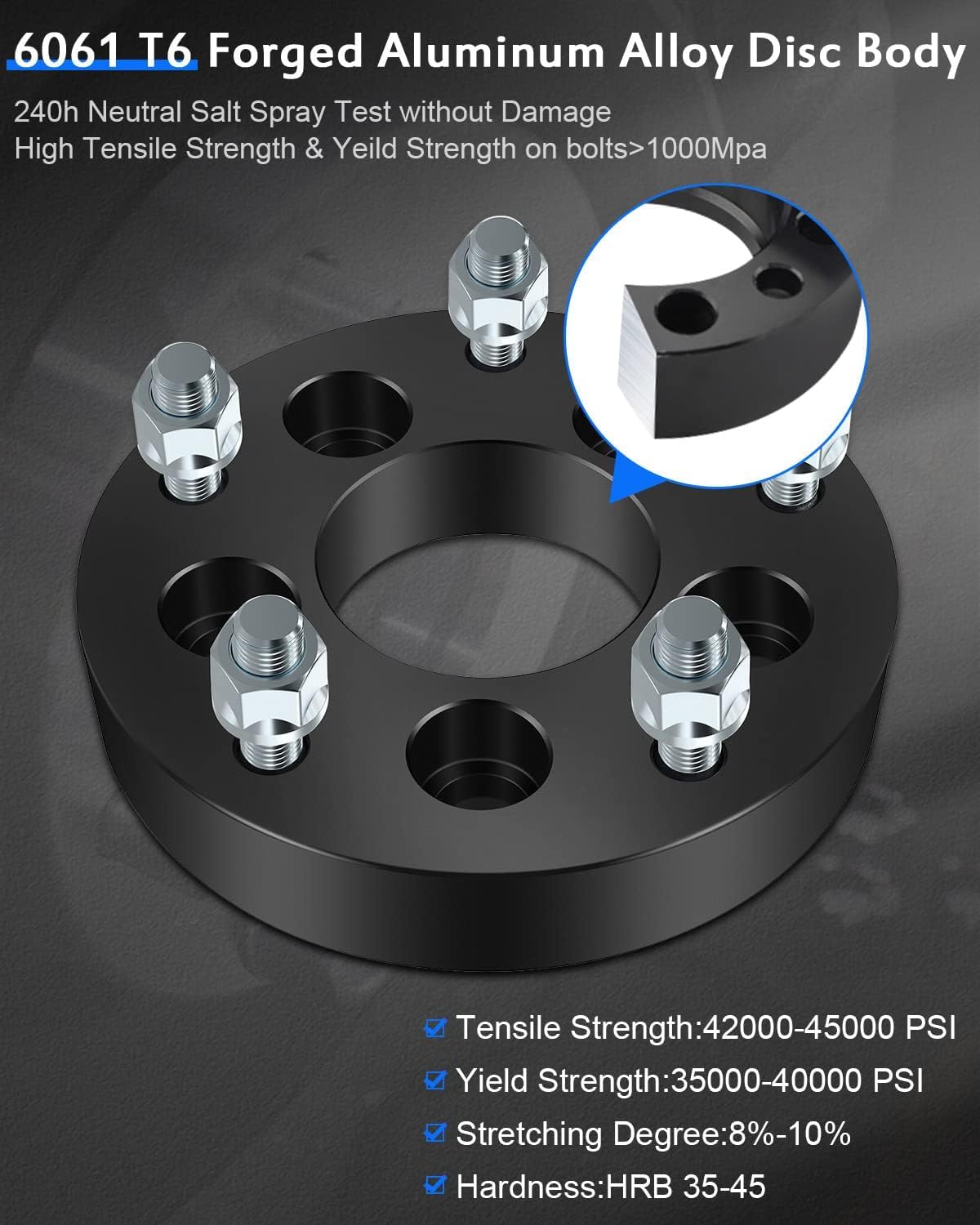 ECCPP 4X 5 Lug 1.25" Change Bolt Pattern from 5x4.5 to 5x5.5 Wheel Adapters 73mm with 1/2" Studs fit for 1998-2011 for Ford Crown Victoria II | for Mercury Grand Marquis 1998-2002-NOT FIT Stock Rims