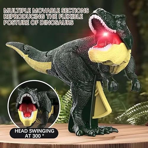 Miniatura 3 de Dinosaurio Zazaza Con Sonido, T-Rex Tiktok Juguete de dinosaurio caliente, efecto de sonido rugiente de presión, juguete T-Rex con botón de presión,