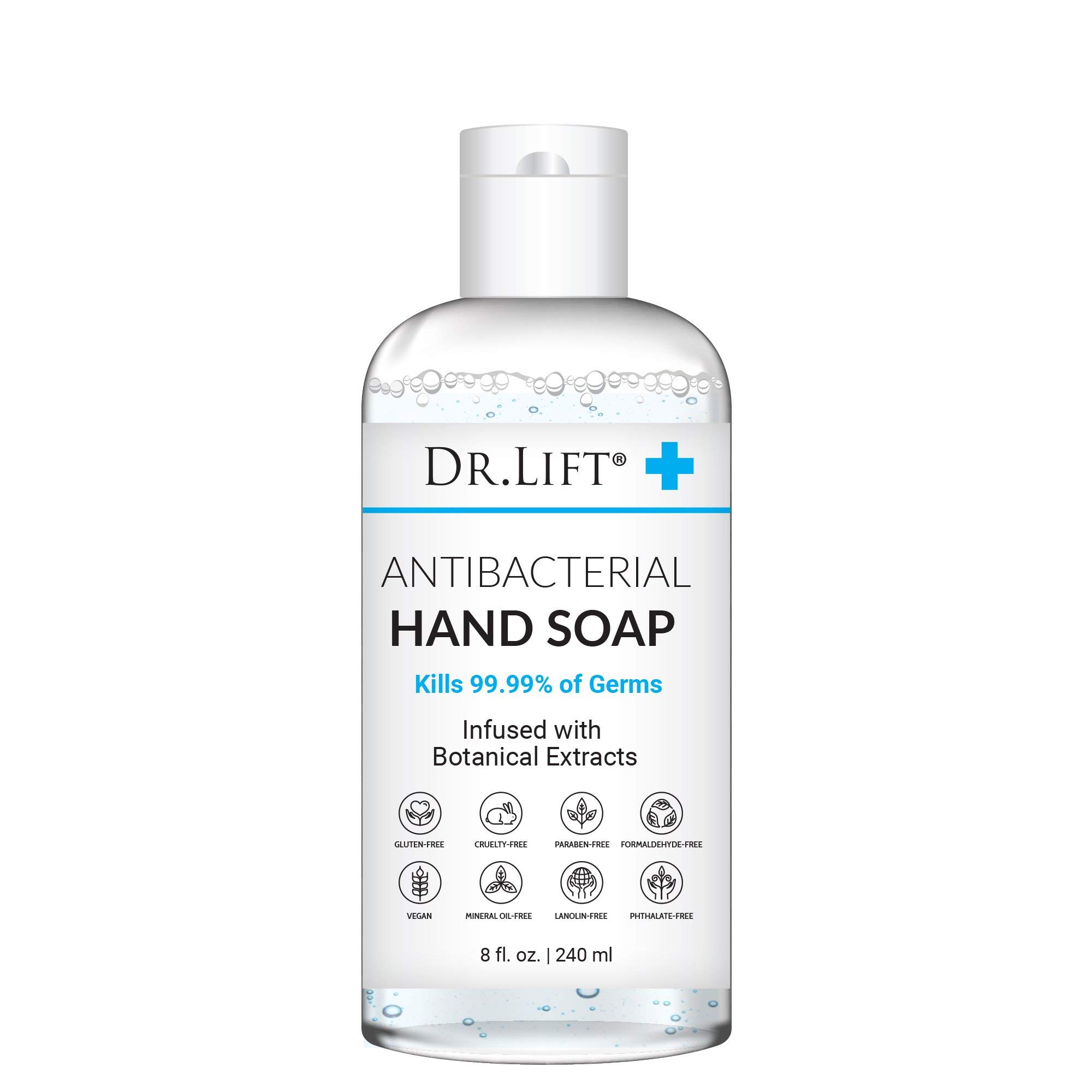 Dr. Lift Antibacterial Hand Soap, 8 oz - Gentle & Effective