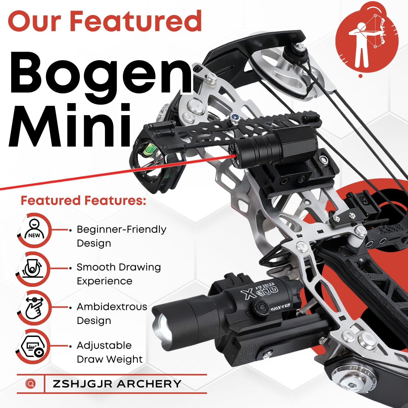 Compoundbogen Set für Anfänger Erwachsene / 15–32 lbs CompoundBögen Bogenschießen Bogen und Pfeil Jagdbogen Kompaktes mit Pfeilen und Zielscheiben Bogen Jagd Für Rechts- & Linkshänder