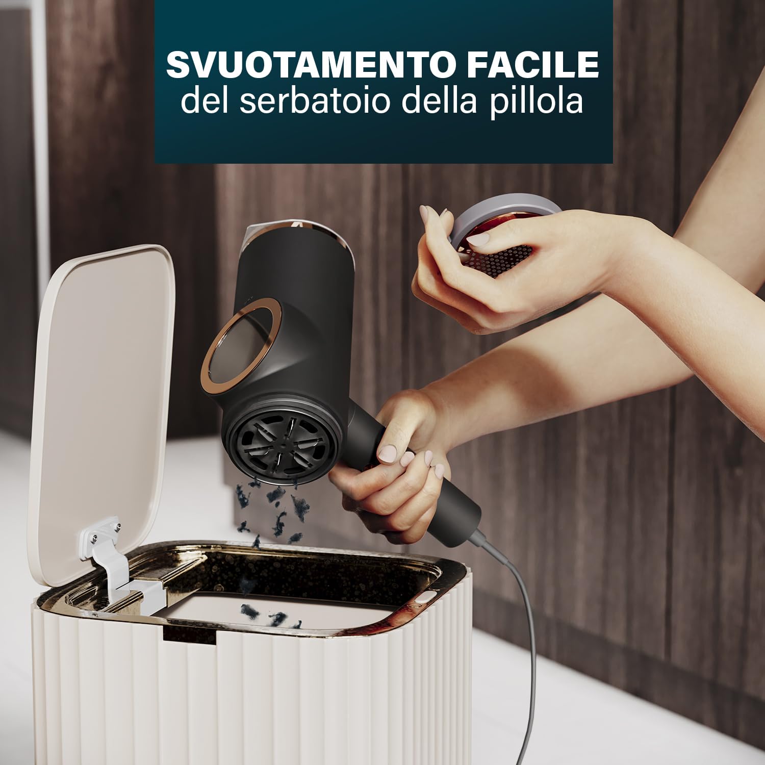 Princess Stiratrici a vapore verticali – Ferro da stiro a vapore 2 in 1 con rimuovi pelucchi – uccide il 99% dei batteri – si scalda in 30 secondi – leggero – 1300 W – 332890