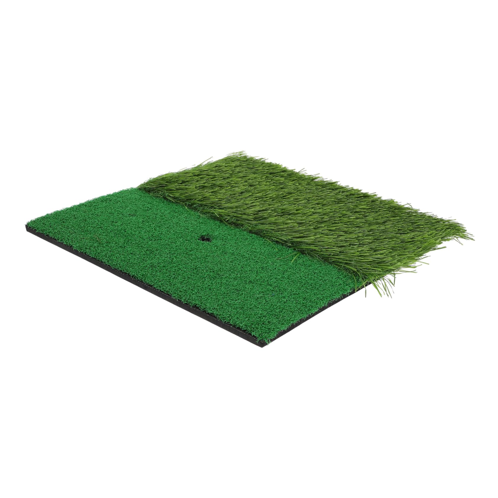 POPETPOP Practice Golf Mat Real Turf Swing Trainer Portable Golfing Hitting Mat for Yard or Home Use