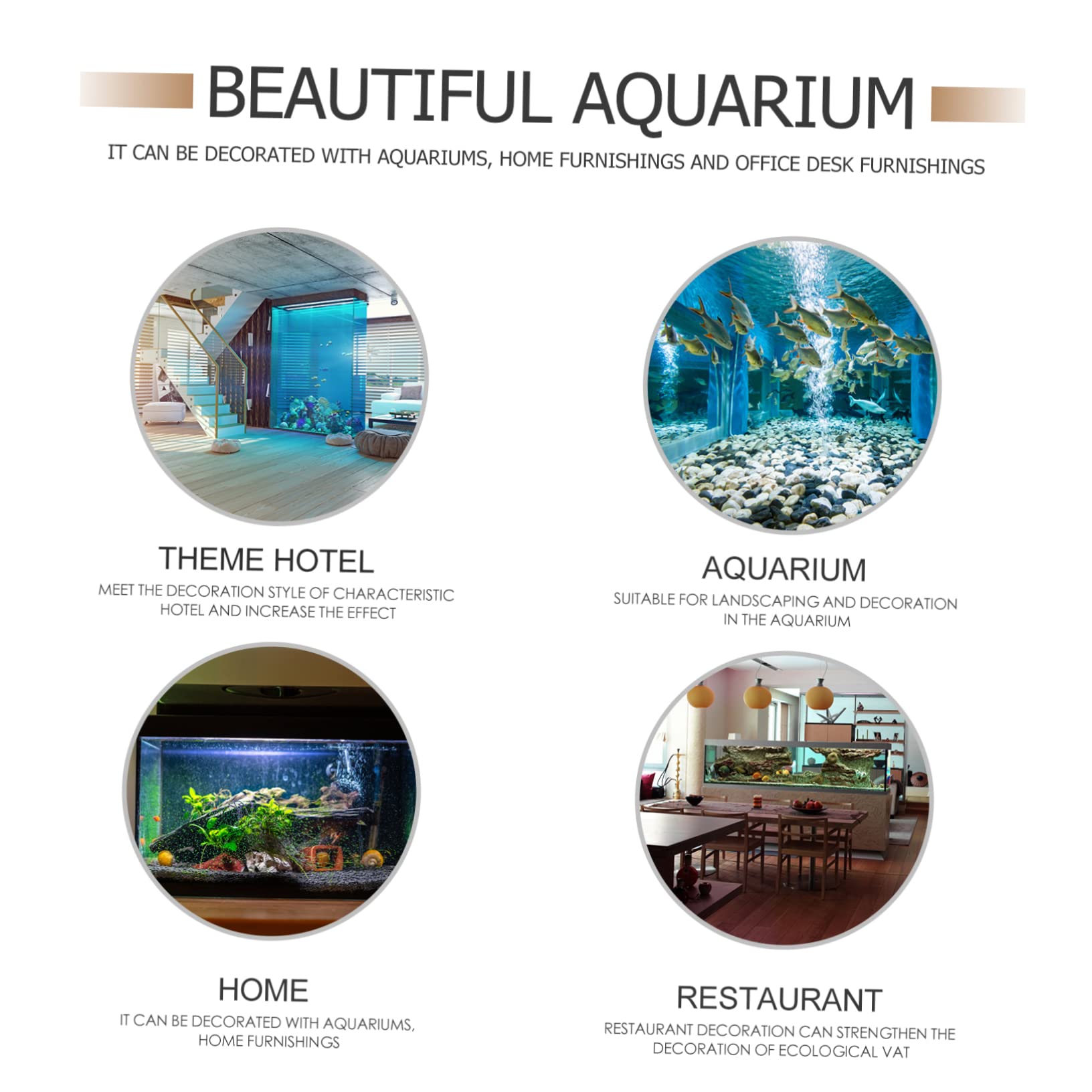 Sosoport 3sets Vulkanischen Aquarium Dekoration Realistische Harz Aquarium Ornament Unterwasser Landschaft Schmuck 2 Stücke * 3