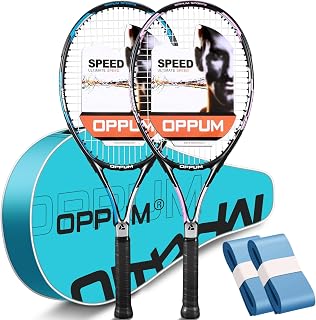 27-inch Adult Professional Tennis Racket with a Lightweight Frame and Durable Strings, Suitable for Beginner and Intermediate Level Tennis Players.