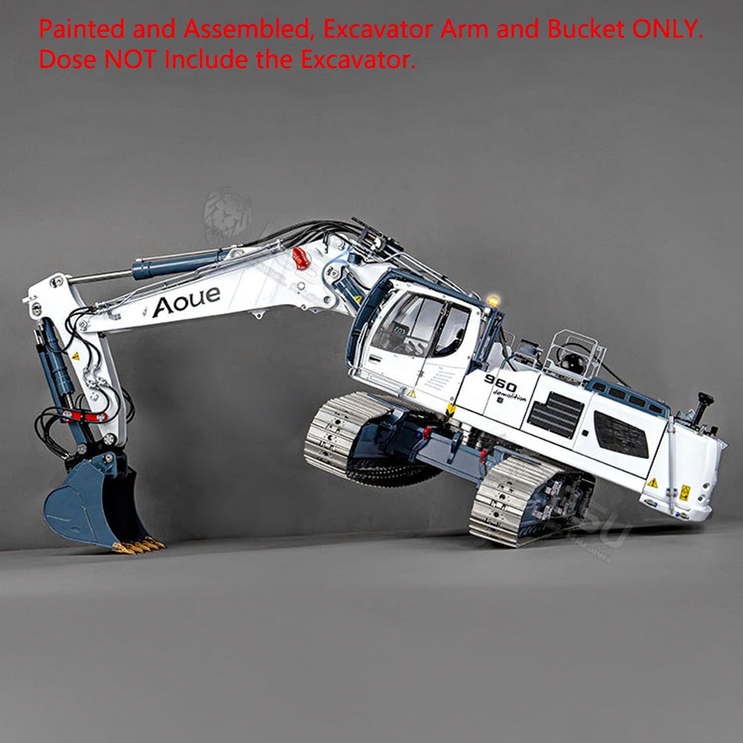 TOUCAN RC HOBBY Metal Model Digger Arm for LESU LR960 1/14 Remote Control Full Hydraulic Excavator RTR Construction Vehicle Light Sounds