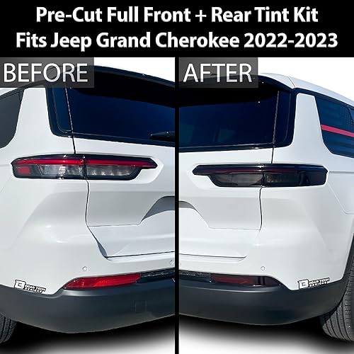 Miniatura 3 de BOGAR TECH DESIGNS Kit de tintado de luz trasera para faros delanteros completos y tercera luz de freno, compatible con Jeep Grand Cherokee 2022