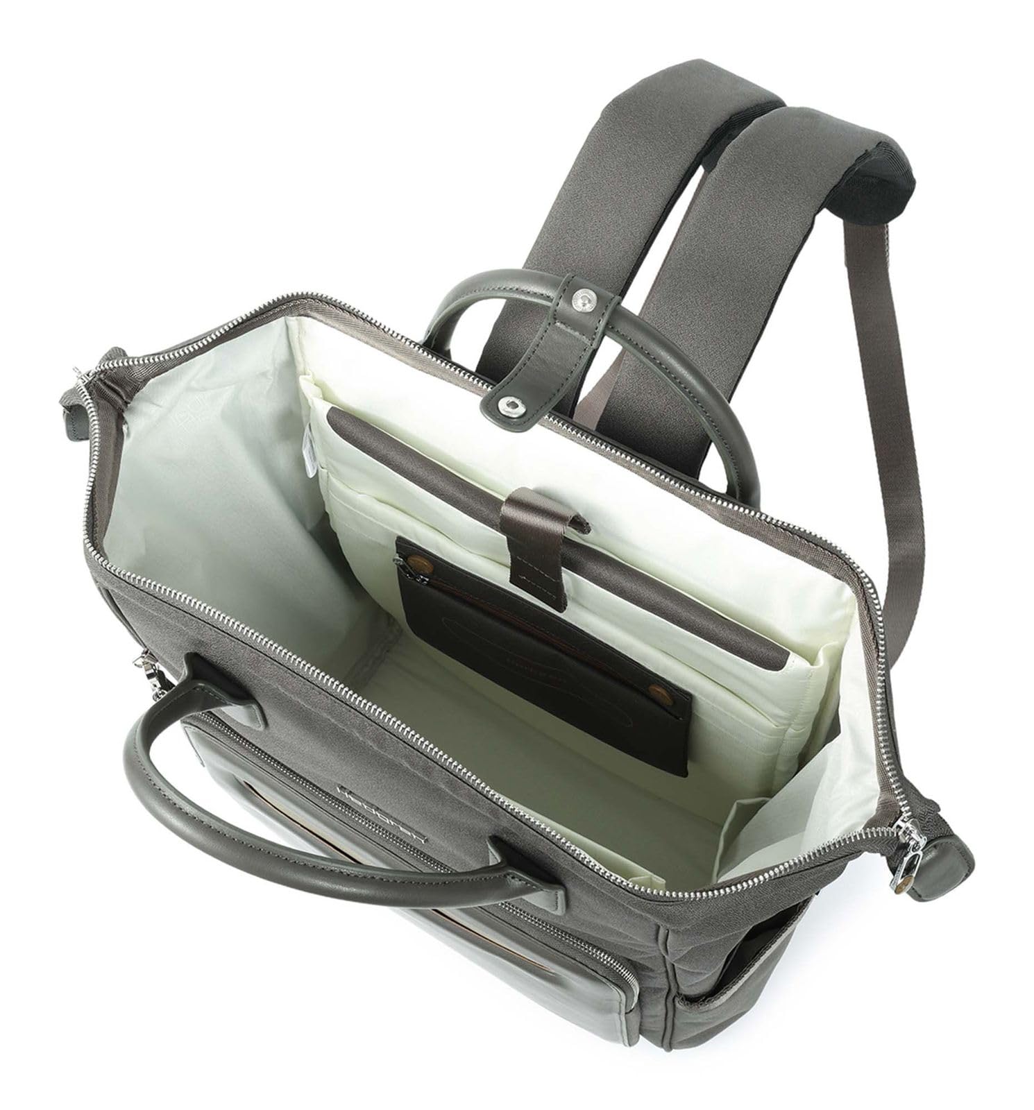 Hedgren Mochila para el portátil con compartimento para portátil Moka zaino 15,4" + RFID Black Ink grigio verdoso