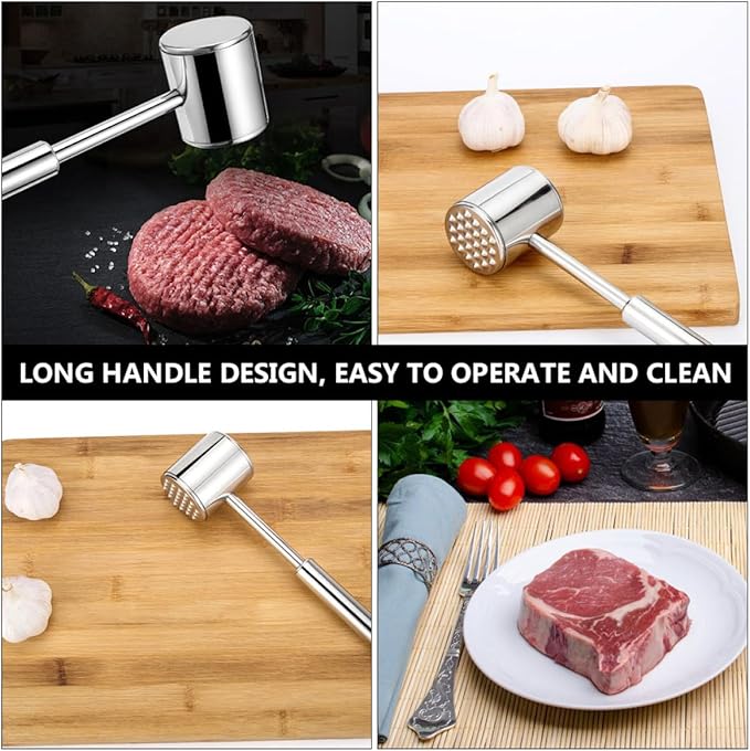 Martillo ablandador de carne de acero inoxidable FOMIYES miniatura 8