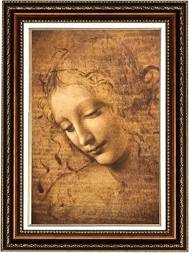 Miniatura 9 de ELITEART - Salvator Mundi por Leonardo Da Vinci Reproducción de pintura al óleo Giclée Wall Art Impresiones en lienzo tamaño enmarcado: 34 x 25