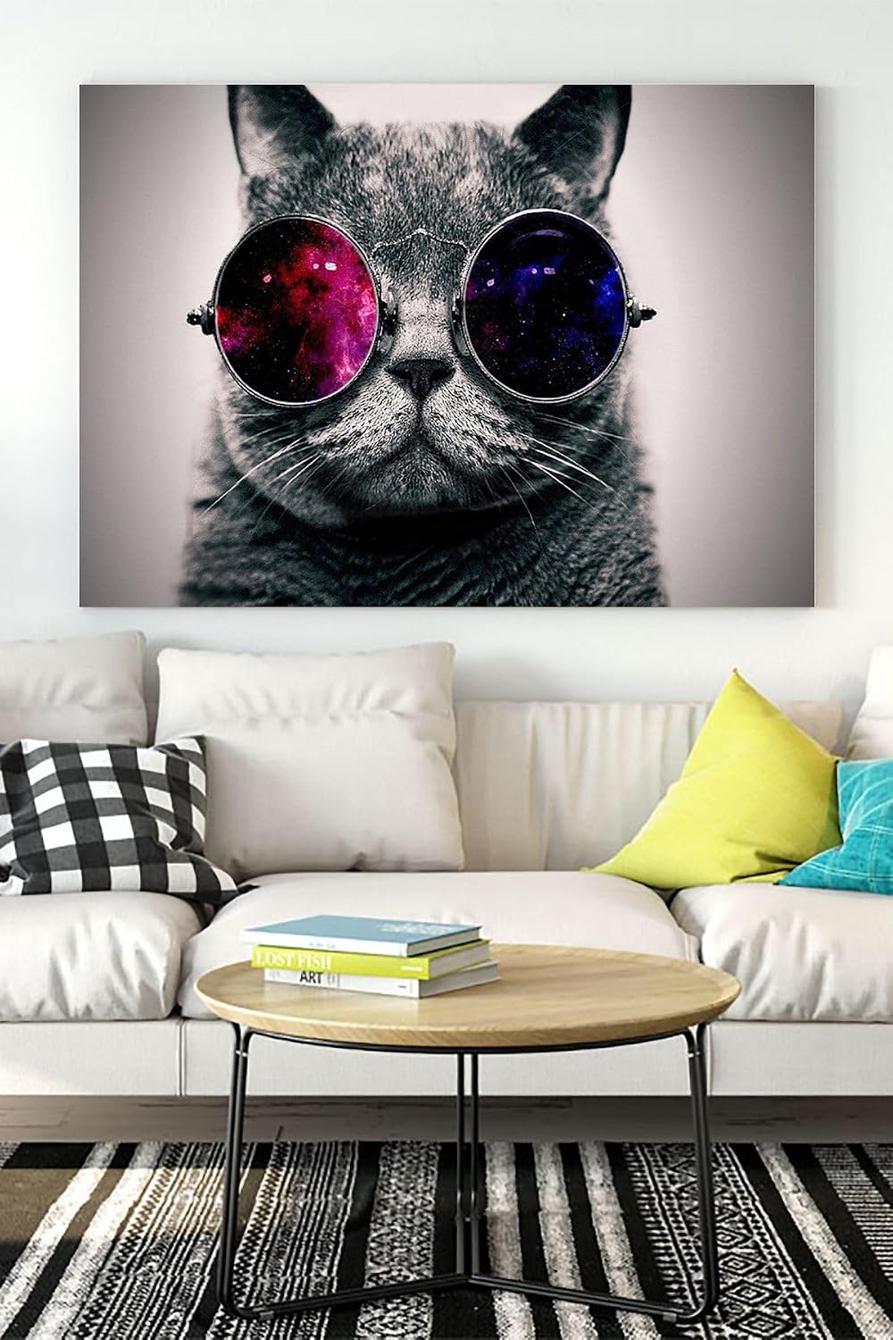 Postermanya (pster16491) Kedi Eğlenceli Mizahi Kanvas Tablo 40 x 60