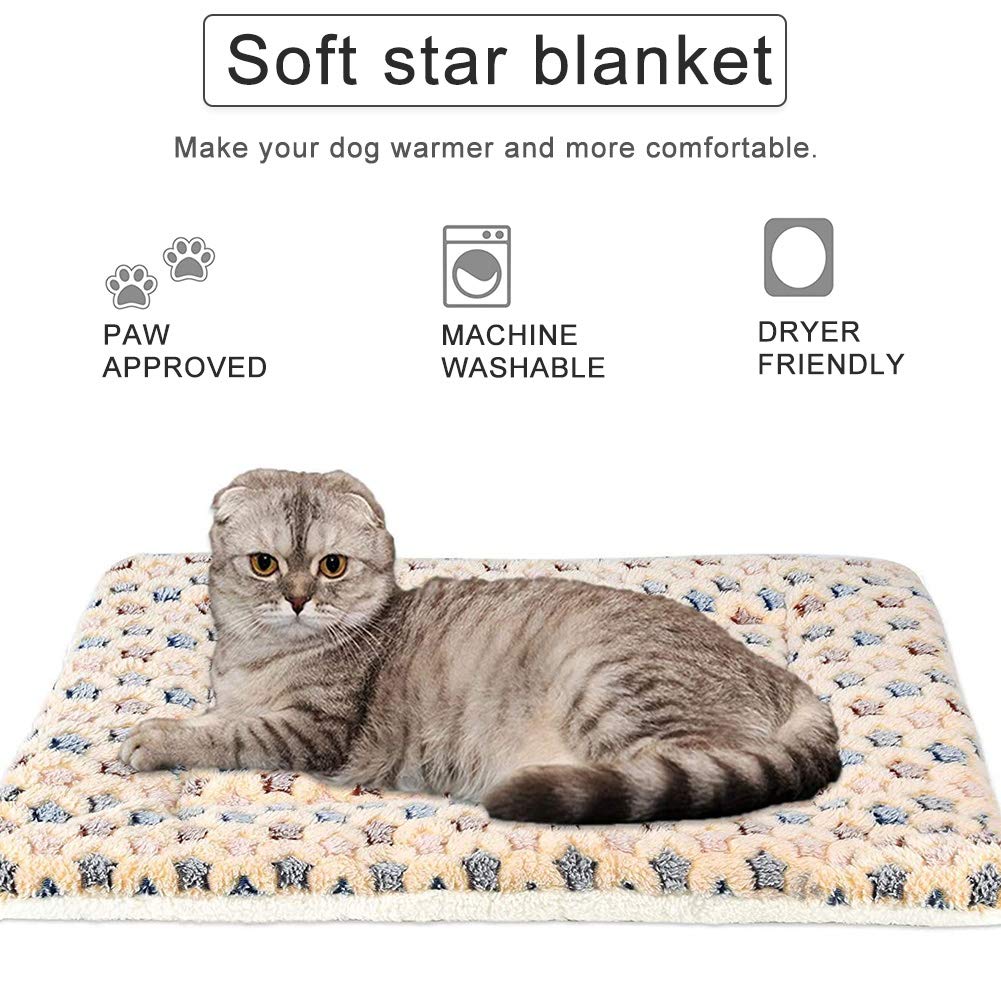 FANDE Hundematte M (55x45 Cm) – Weiche Flanell-Decke Für Kleine Hunde, Welpen & Katzen