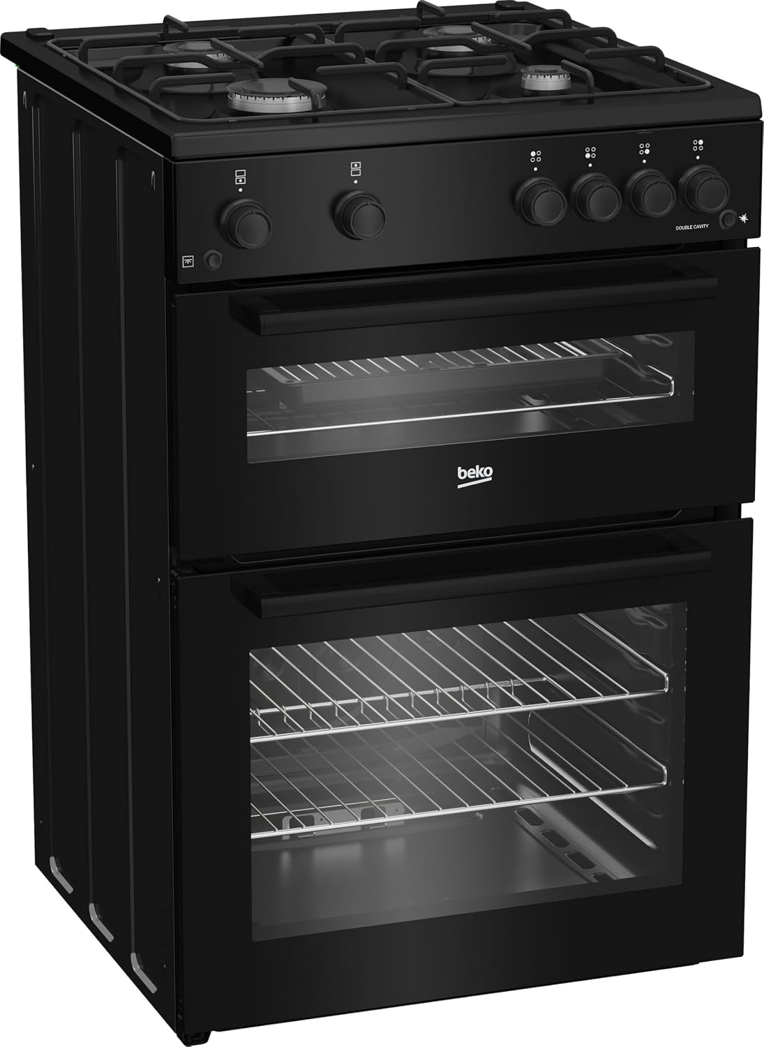 Beko FTG6201K 60cm Gas Cooker - Black - Image 2
