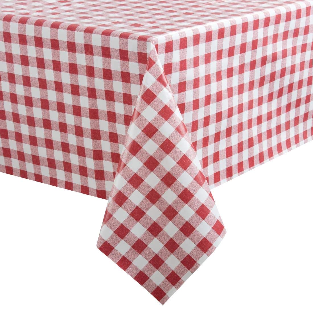 Red Check Tablecloth 400X1800mm Tablecover Oilcloth Restaurant