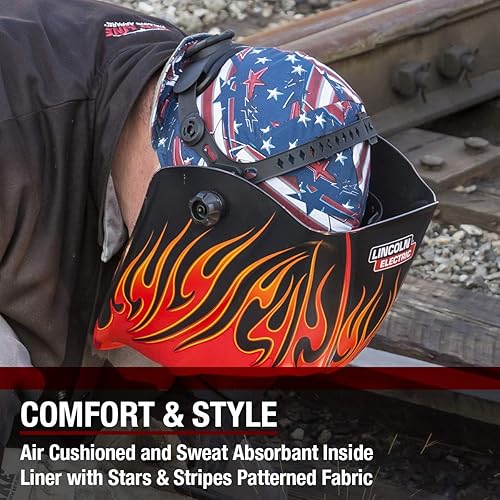 Miniatura 7 de Jackson Safety Casco de soldadura con oscurecimiento automático de alta calidad, rango de sombra 35-13, claridad óptica 1111 y Lincoln Electric