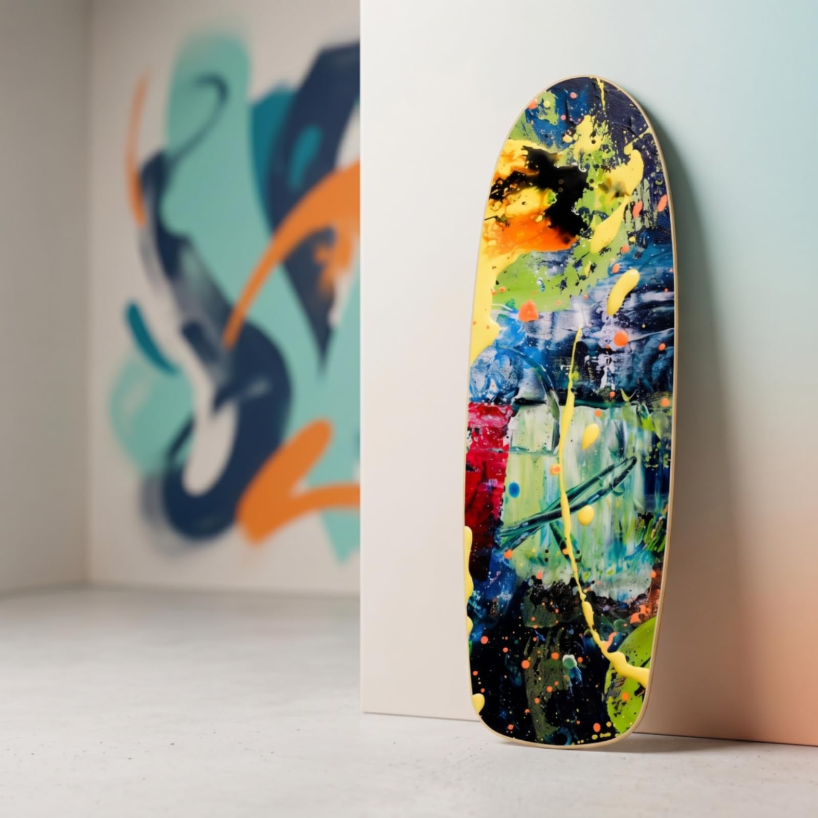 harayaa Plateau de Skateboard en Érable Deck Planche Cruiser Profil Arrondi Équilibré pour Virages Souples Poids Maîtrisé pour Port Facile Trous Avant et, Bois Naturel Érable