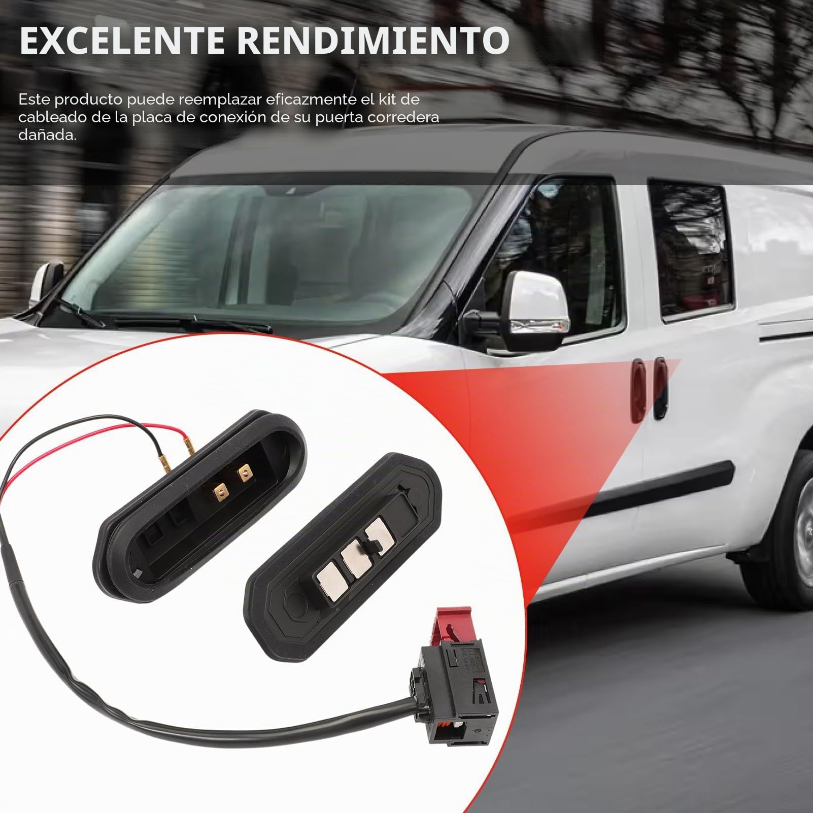 Interruptor de Contacto Puerta Corredera con Cable para Ducato Boxer Jumper desde 2006 1348483080 6365C5 Interruptor de Puerta 3+1 Pines 6737571065