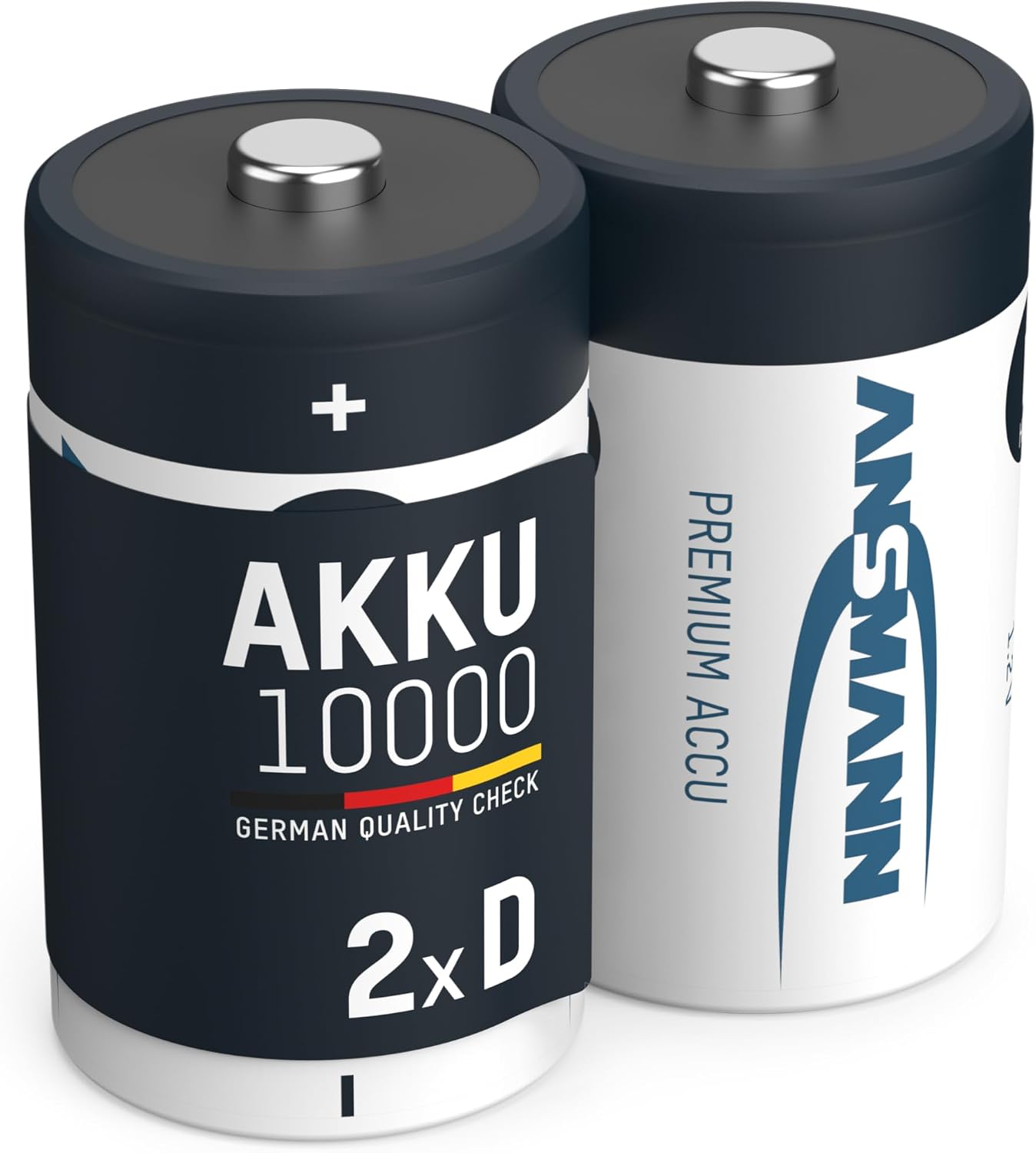 ANSMANN LSD Mono D Akkubatterie, 1,2 V / Typ 10000mAh / Hochkapazitiver NiMH Akku mit konstant hoher Leistungsabgabe & Langlebigkeit - ideal für Geräte mit hohem Stromverbrauch, 4 Stück