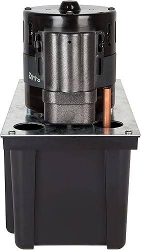 Miniatura 4 de Little Giant VCL-45ULS Bomba automática de eliminación de condensado de 115 voltios, 15 HP, 450 GPH, tanque de 1 galón e interruptor de seguridad,