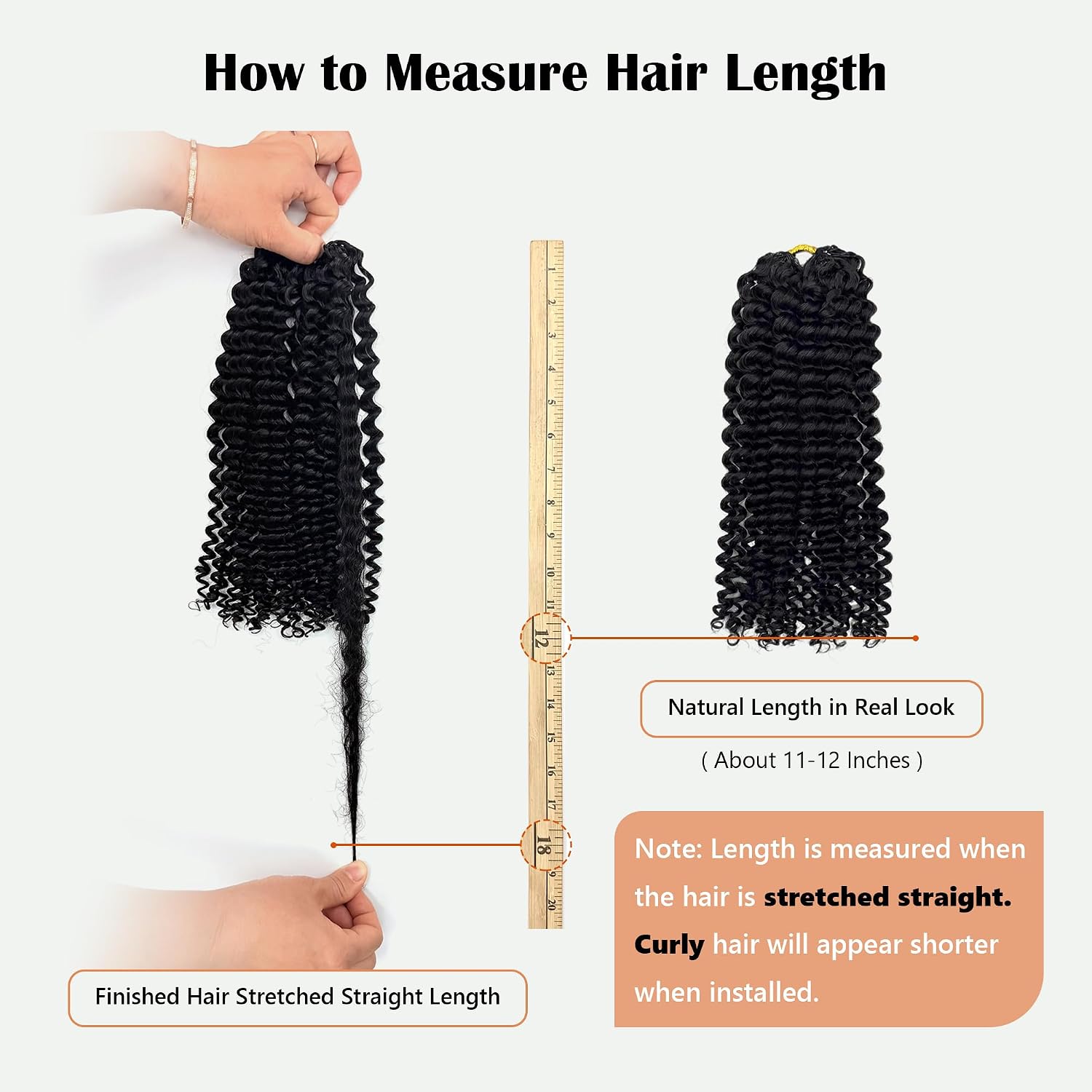 Feather Crochet Human Hair Deep Curly Pre-Looped & Easy Install, Natural Black, Soft Lightweight, No Shedding, Tangle Free, Long Lasting Crochet Extensions for Black Women 50strands 60g 20 Inch