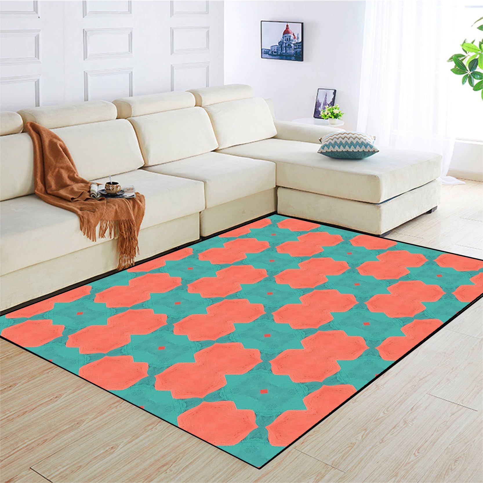 Tapis de chambre 40 x 410 cm antidérapant et durable pour long couloir de maison