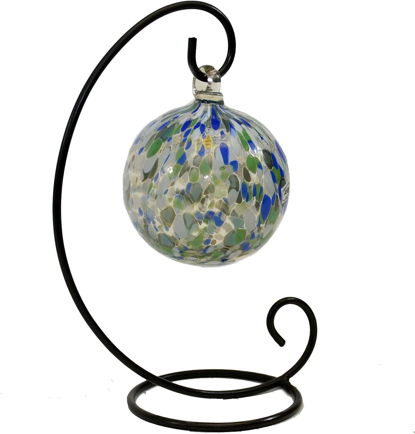 Laredo Wrought Iron Ornament OR Globe Display STAND-12 INCHES HIGH. Painted Bronze.