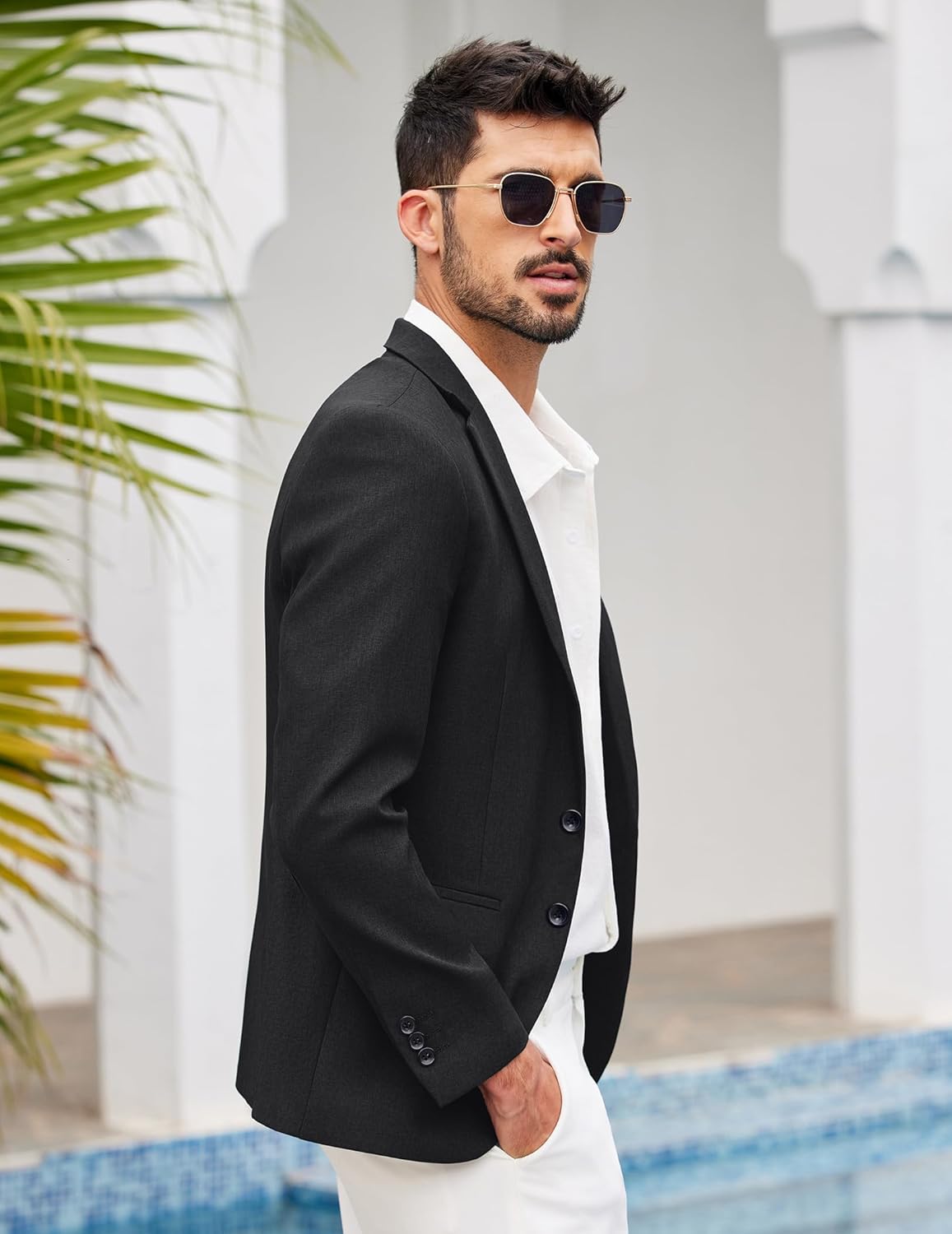 COOFANDY Men's Blazer Casual Two Buttons Sport Coats Lightweight Suit Jacket - Image 7