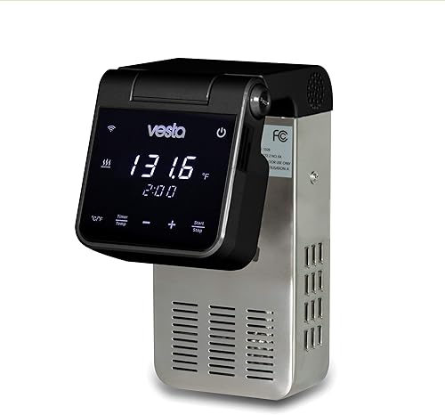 Imersa Elite Sous Vide Olla con diseño plegable único  Potente circulador de inmersión de bomba  Aplicación habilitada con pantalla grande  por
