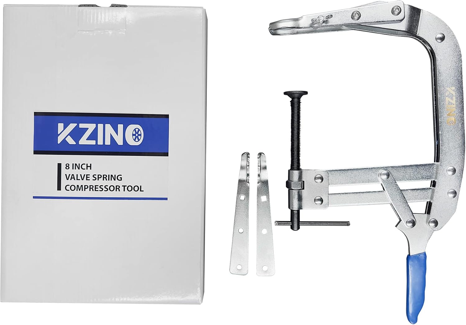 KZINO 8inch Valve Spring Compressor, Universal Automotive Engine Valve Spring Compression Tool