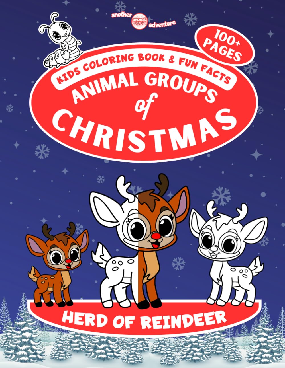 Christmas Animal Groups Kids Coloring Book: Cute Christmas Animals Coloring Book for Kids (Awesome Coloring Book by Animal Gangs): Animal Gangs ... Book: Animal Gangs Christmas Coloring Book