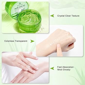 Aloe vera3本セット Amazon.com : 3-Pack Pure Aloe Vera Gel for Face & Body, 98