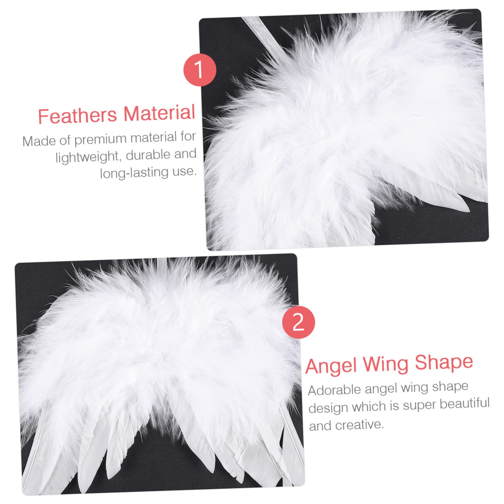 Decoración De Alas De Ángel Colgantes Navideños 24 Unidades Adornos para Árboles De Navidad