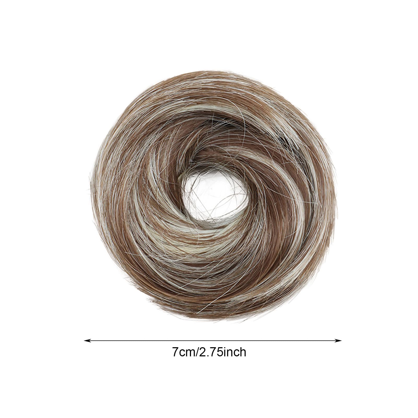 MUNSKT 8-Color Messy Bun Hair Piece Clip - Elastic Fake Hair Scrunchies for Women,Synthetic Ponytail Extensions Messy Hair (12H613) - Image 3