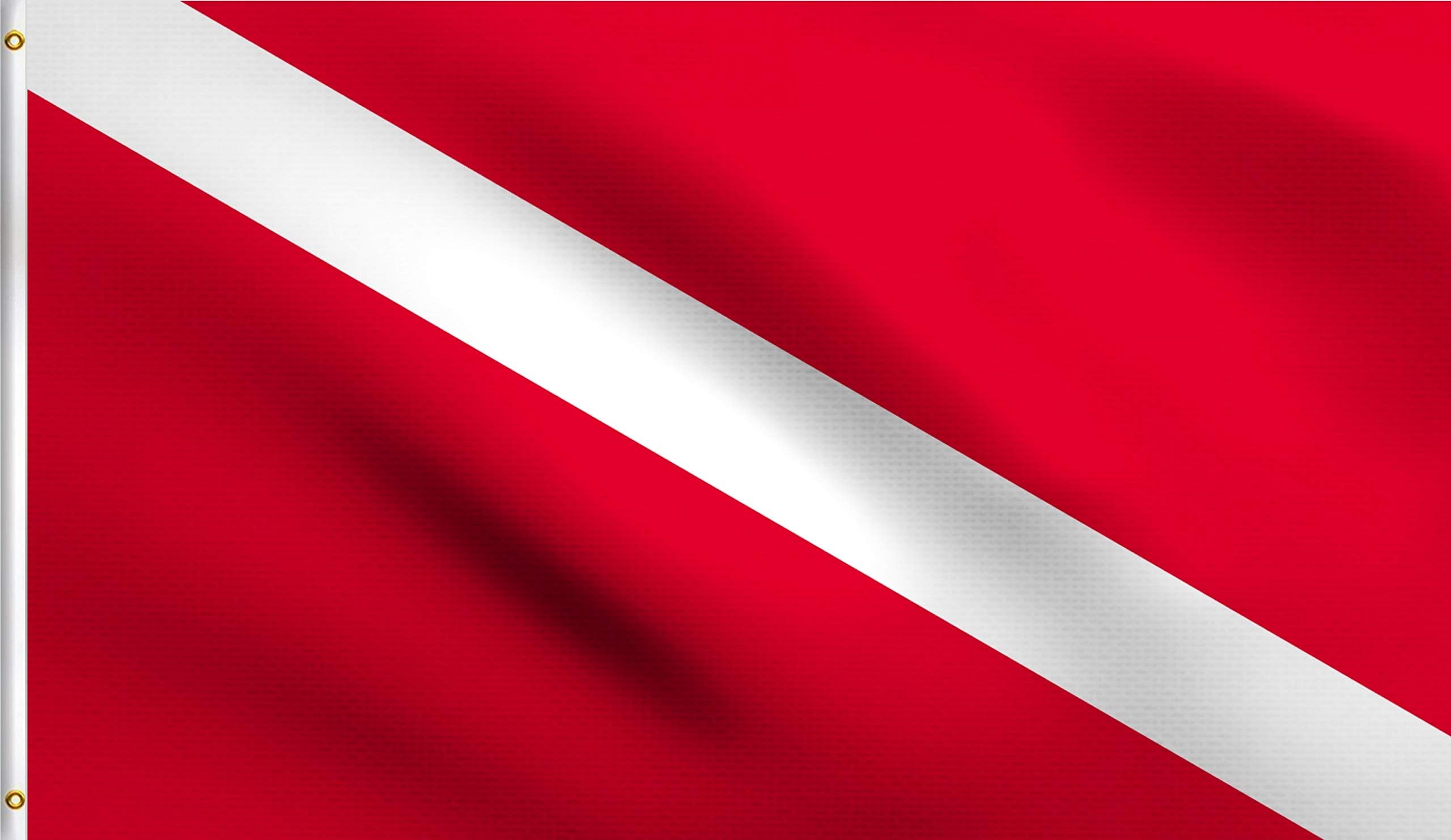 Dive Flag 20"x 24" with Removable Stiffening Pole for