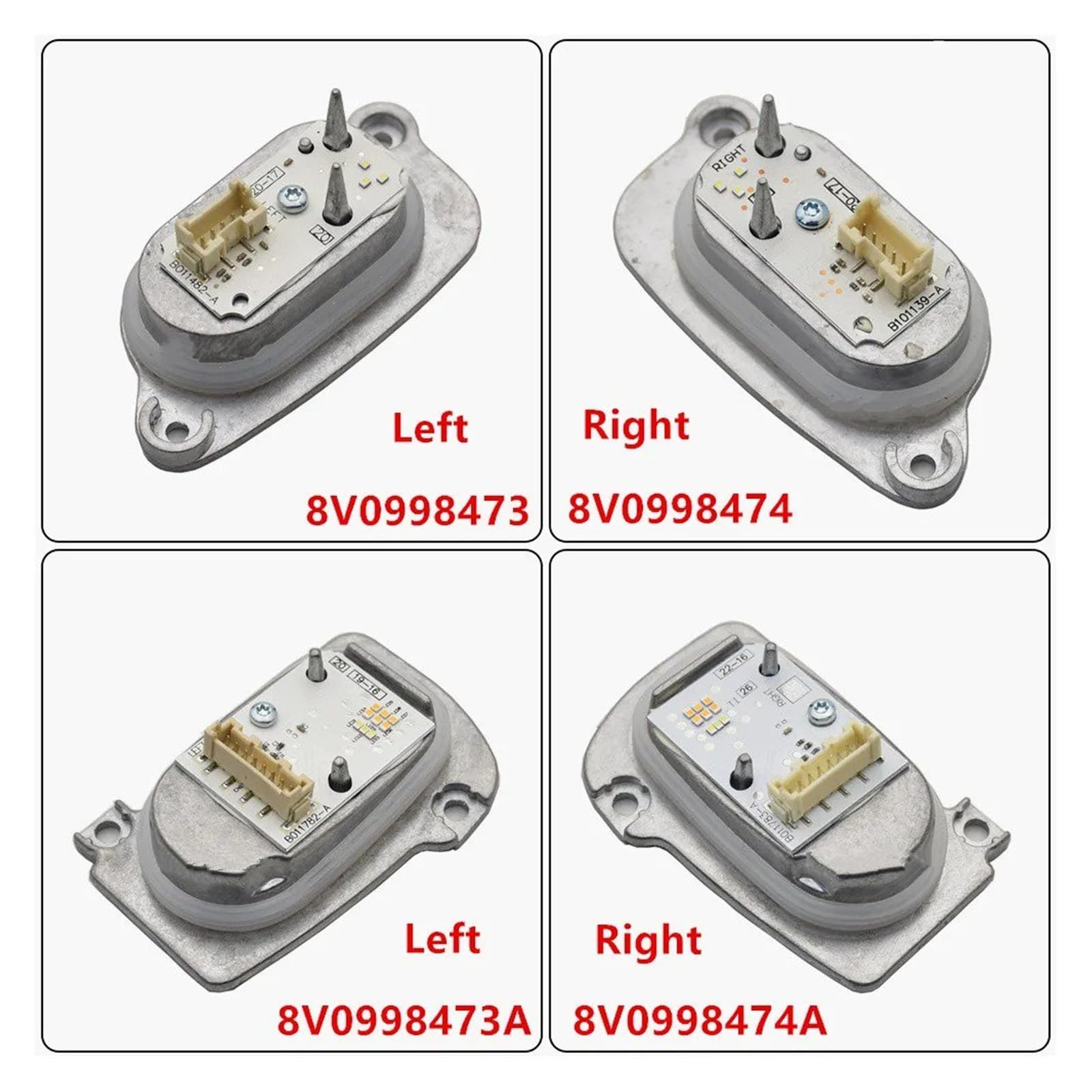 8V0998473 8V0998474 Per A3 S3 2017 2018 Full LED Faro Luce Marcia Diurna DRL Modulo Controllo Diodo Segnale Svolta Hid Headlight Ballast(8V0998474A Right)