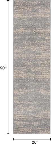 Vista 77 de Nourison Home Essentials - Alfombra moderna de 5 x 7 pies, gris/beige