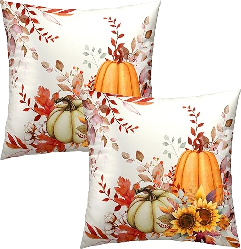 Miniatura 10 de Juego de 2 fundas de almohada de 18 x 18 pulgadas para decoración del 4 de julio, diseño patriótico de estrellas y puntos de la bandera