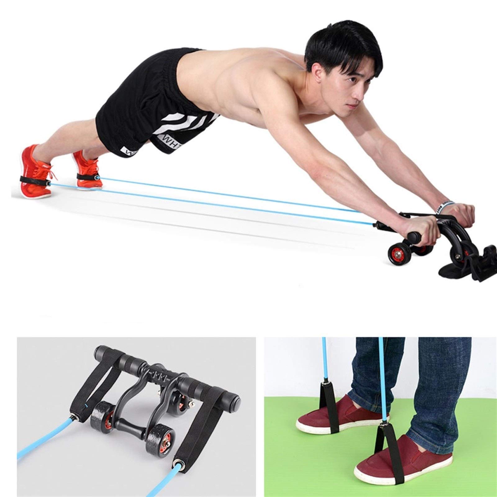 Attrezzature per il fitness addominale/Casa Palestra Muscolo addominale Wheel/Ruota muscolare addominale Con Ginocchiere/Per Addominale Muscolo Addominale