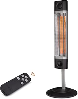 VEITO - Infrarotheizung - Heizstrahler energiesparend - TÜV/GS Zertifiziert - Sofortwärme überall - Standgerät - elektrisch - Terassenstrahler mit Fernbedienung - Elektroheizung -1700W - 2J Garantie