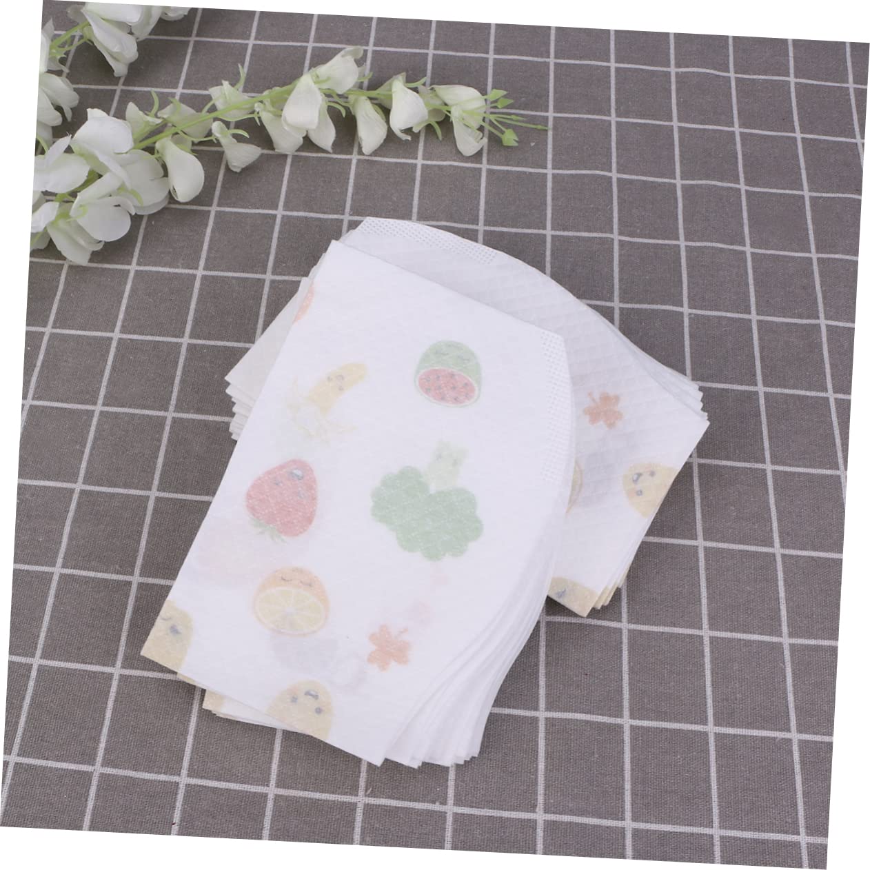 Healifty 40 Pièces Bavoirs En Silicone Pour Bébé Bavoirs D'Alimentation Pour Bébé Fille Pour Jetables Pour s De Déjeuner Pour Salive Tablier