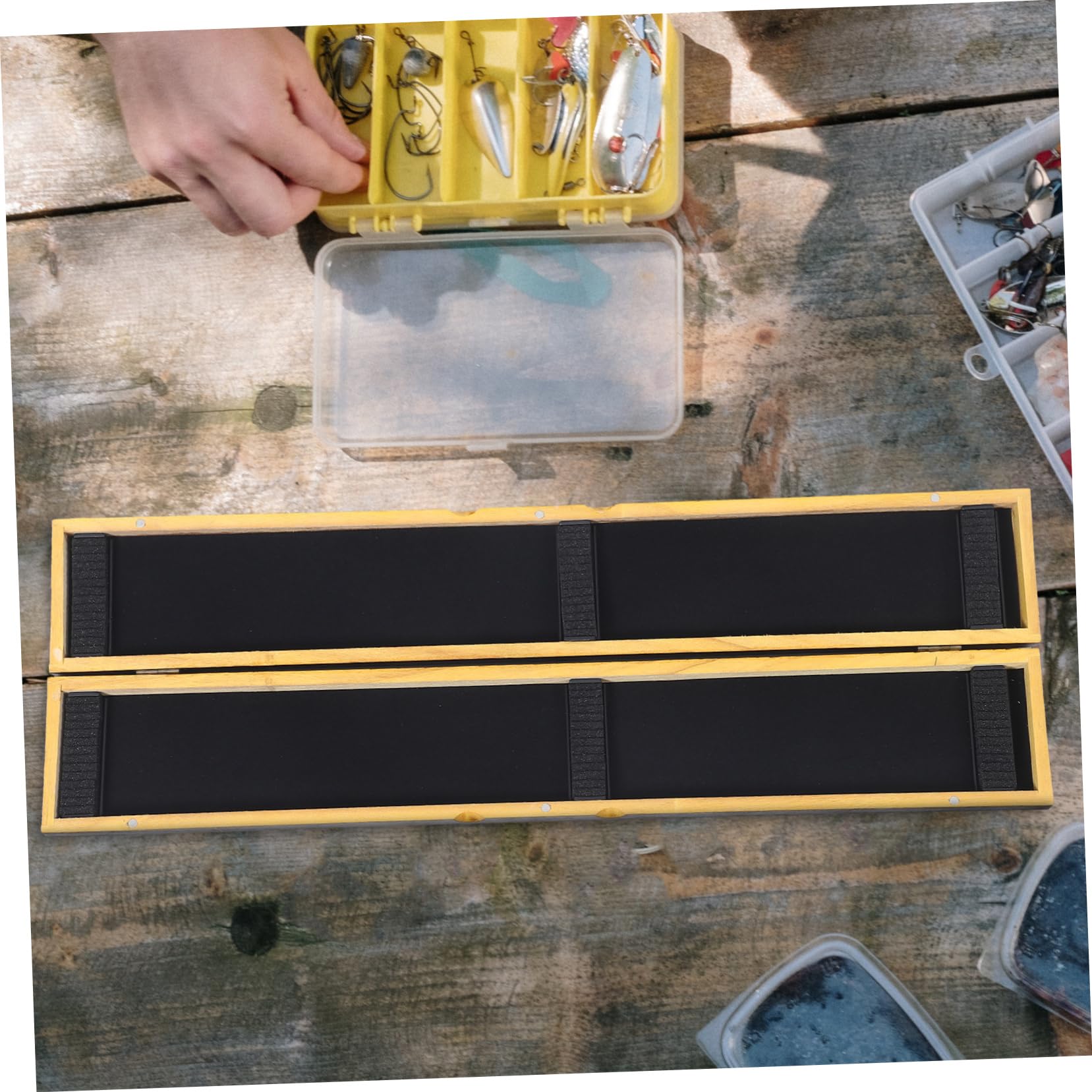 UPKOCH Contenitore per Esche da Pesca Galleggiante per Pesci Organizer Portatile per Attrezzatura da Pesca Contenitore per Esche da Esterno