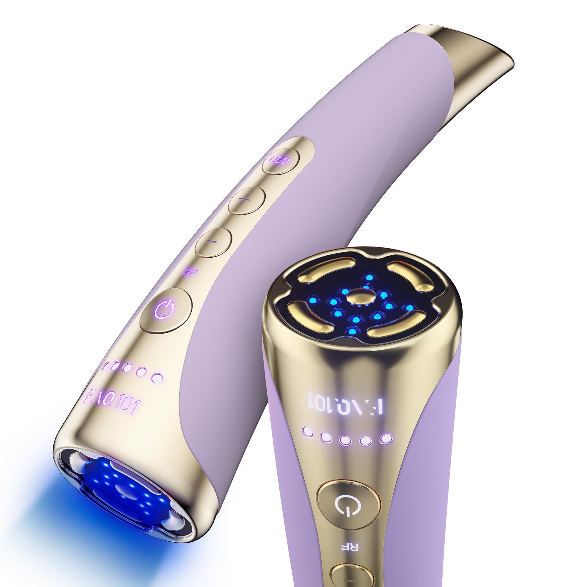 FAQ 101 High Frequency Facial Machine, RF & 3 LED Light Therapy Skincare, Red Light Therapy, Anti Aging, T-Sonic Face Massager, Radio Frequency Skin Tightening, Microsculpt Device for Face