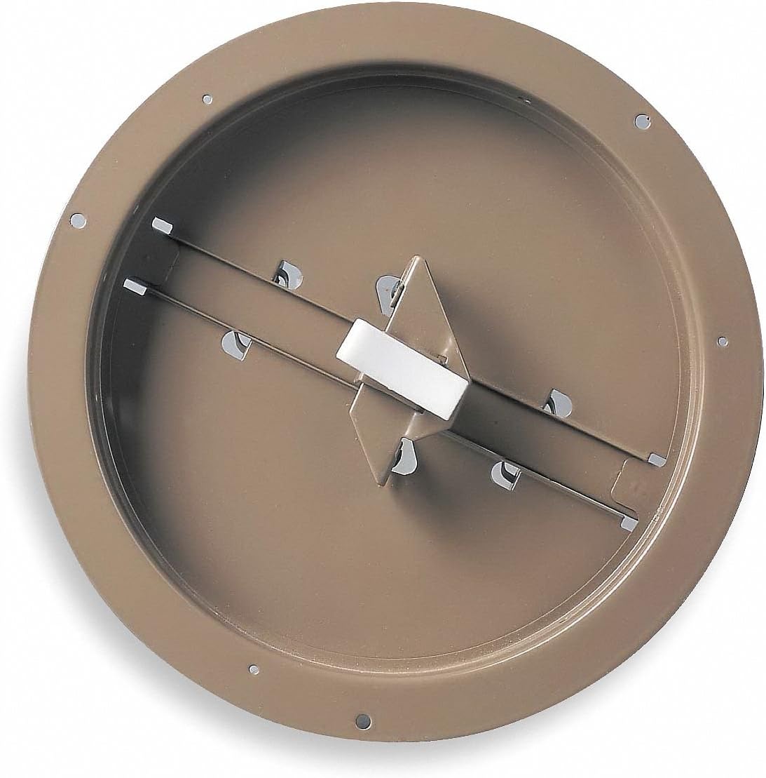 Industrial Grade 4JRL6 Butterfly Damper, Round, Duct Size 10 in. (1, 10 in.)